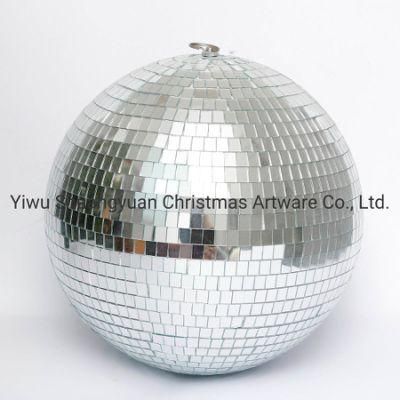 25cm Factory Sale Silver Foam Mirror Ball Mini Mirror Ball for Christmas Decoration