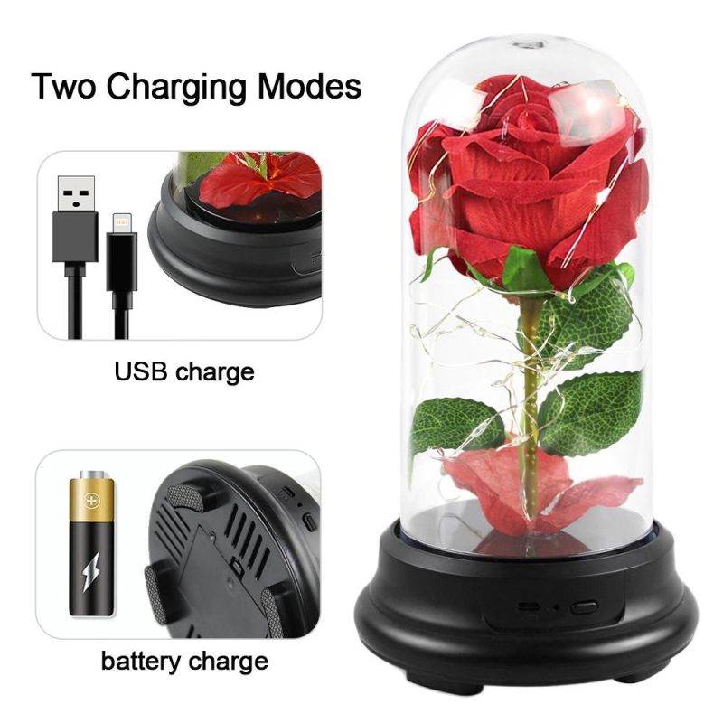Hot Sale Valentine′ S Day Gifts Wholesale LED Rose Lamp Shade