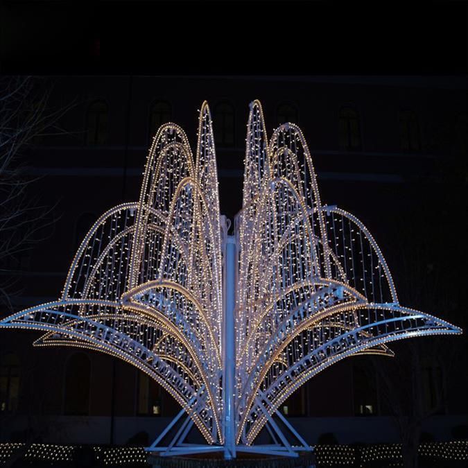 Outdoor Waterfall 3D Fountain Motif Lights for Festival Christmas Illumination