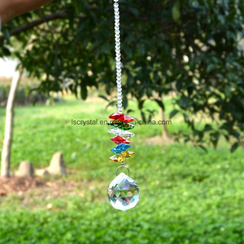 6 Different Design Crystal Suncatcher Prism Fengshui Ornament Chandelier Hanging Pendant Lighting Ball Wedding