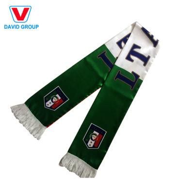 Customized Colors Good Quality Low MOQ Fan Soccer Football Scarf