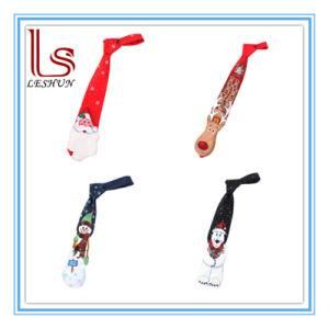 Customized Christmas and Holiday Printed Polyester Silk Tie