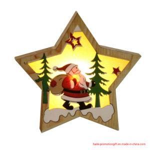 Christmas Decorations Wooden Luminescent Pendants Christmas Tree Decorations Christmas Gifts Wooden Pendants