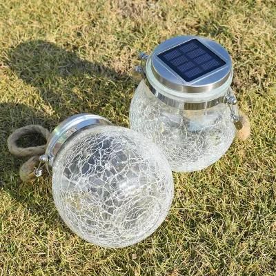 Hangable Glass Bottle Mason Jar Christmas Decorations Outdoor Solar Bottle Lights