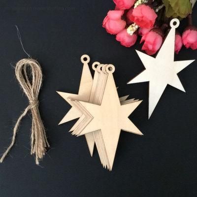 Decoration Wooden Star Holiday Decoration Wood Home Hanging Ornaments
