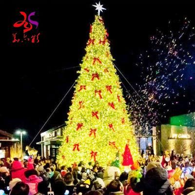 Artificial Giant 5 Meters Ball Cone LED 3D Motif Christmas Tree Mall Indoor Outdoor