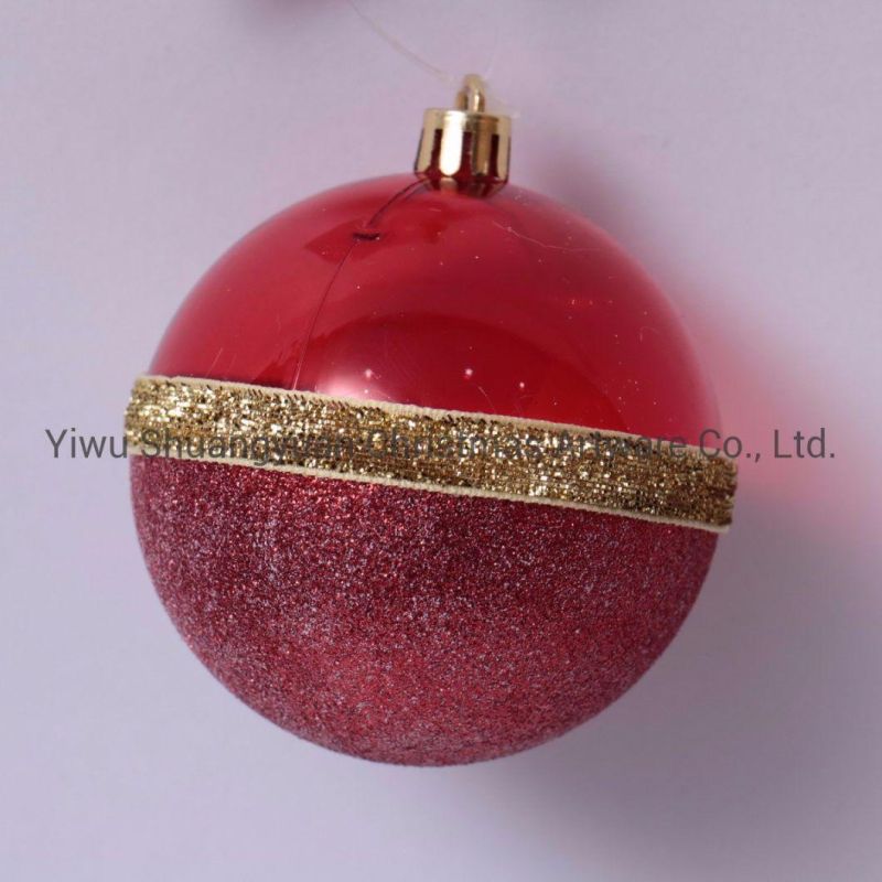 Hand Made Painted Plastic Christmas Ornaments Balls