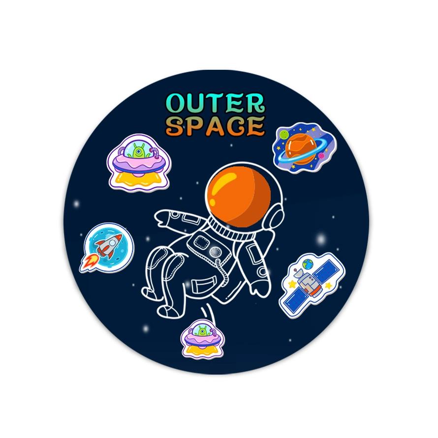 Outer Space Happy Birthday Party Decoration Set