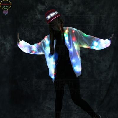 LED Jacket Lovers Baseball Clothes Colorful Night