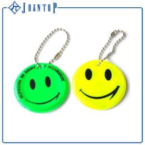 Promotion Gift Smile Reflective PVC Key Chain