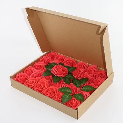 Wholesale Artificial Foam Roses 25PCS Roses W/Stem for DIY Wedding Bouquets Centerpieces Arrangements Party Decorations