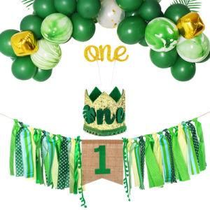 Children&prime;s 1st Birthday Party Supplies Forest Theme Decorations Set