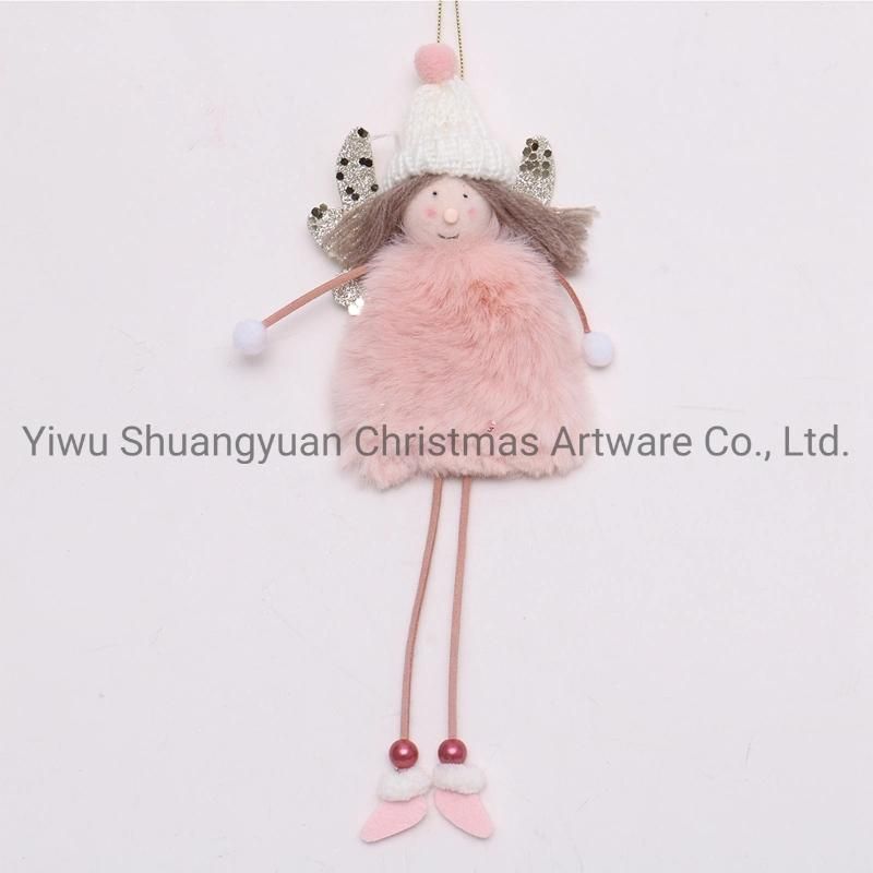 New Design High Sales Christmas Hanging Angel for Holiday Party Decoration Supplies Hook Ornament Craft Gifts