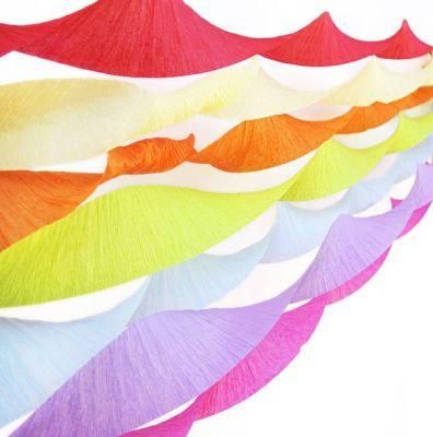 Party Crepe Paper Streamers Roll Festival Party Decor Serpentine Streamers