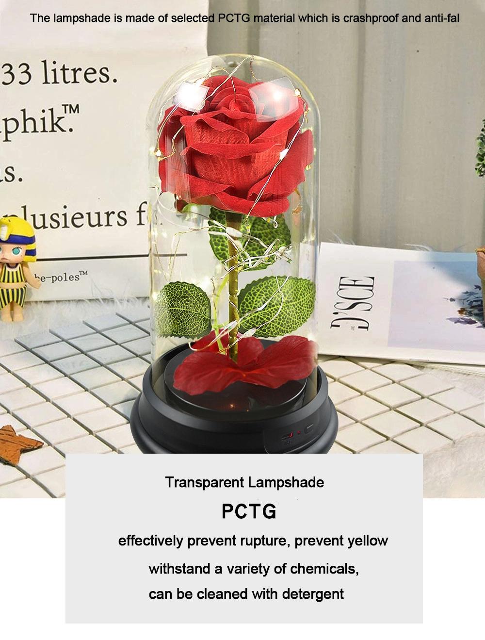 Hot Sale Valentine′ S Day Gifts Wholesale LED Rose Lamp Shade