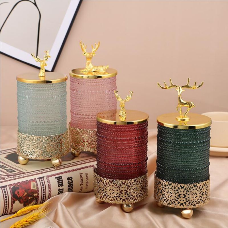 Manufacture Cheaper Glass Candle Jars Luxury Glass Tealight Holder with Metal Base