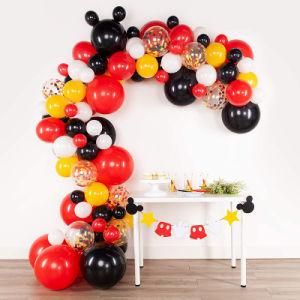 Red and Black Balloon Chain Combination Birthday Party Wedding Decorations