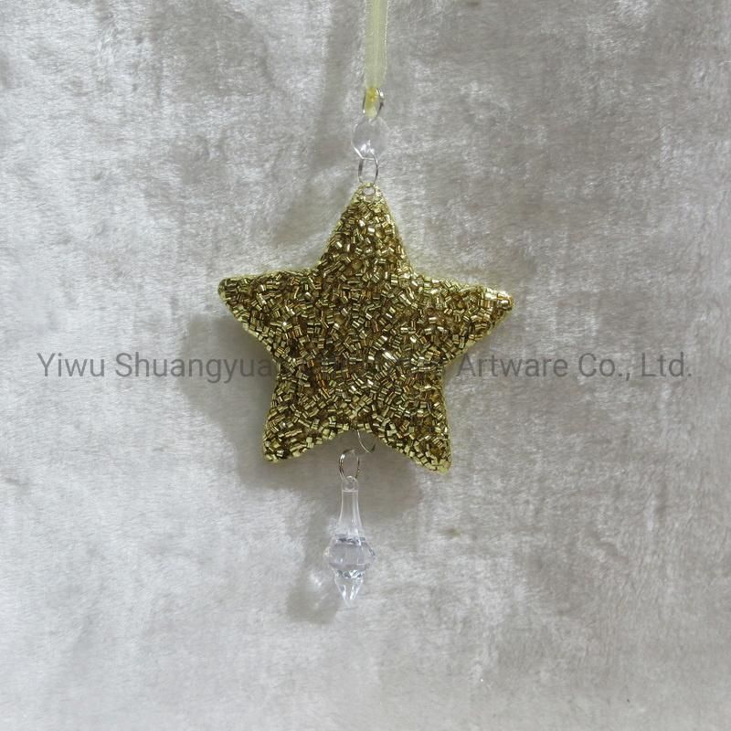 Christmas Star Decor for Holiday Wedding Party Decoration Supplies Hook Ornament Craft Gifts