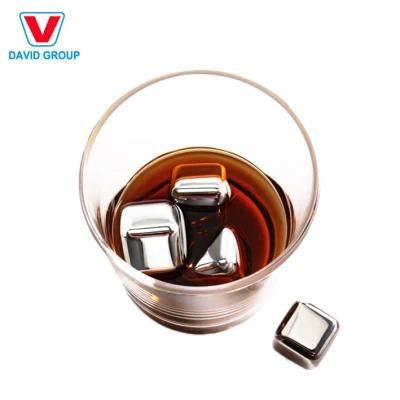 304 Stainless Steel Whiskey Ice Cube Wine Ice Cubewith Logo Laser