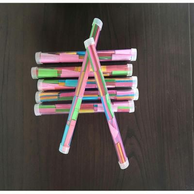 Transparent Plastic Tube Multi Color Tissue Confetti Confetti Sticks Confetti Wands Custom Flickers