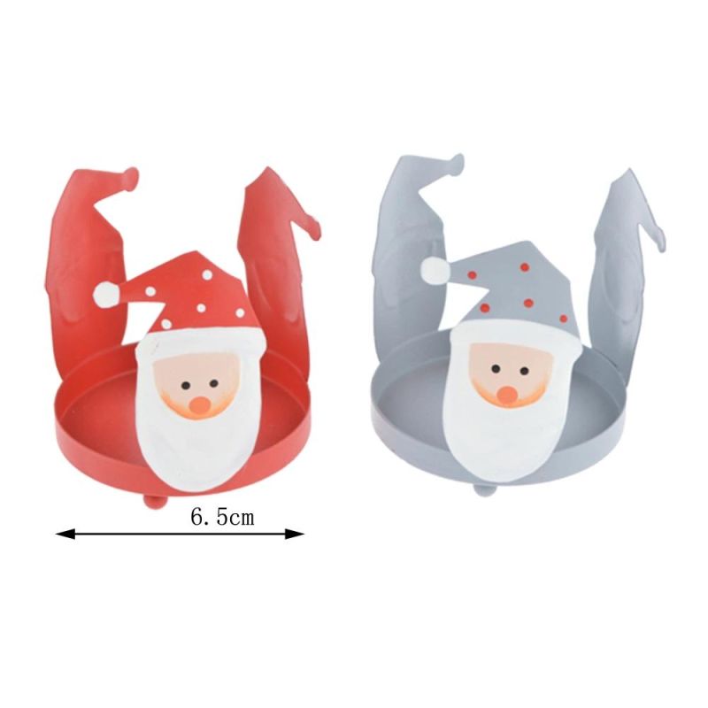 Factory Wholesale Home Decorations Metal Christmas Hanging Santa Figurine Ornaments