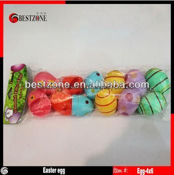 Plastic Easter Eggs (24 Pack) Hinged 6 Asst Colors