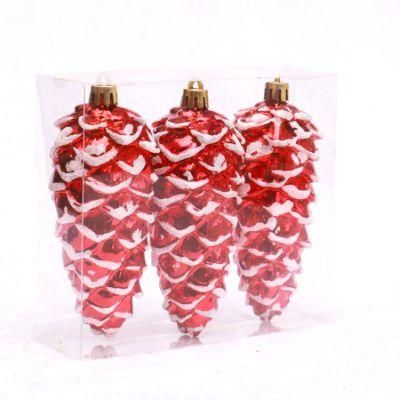 Shiny Red Plastic Christmas Ornaments Balls for Decoration