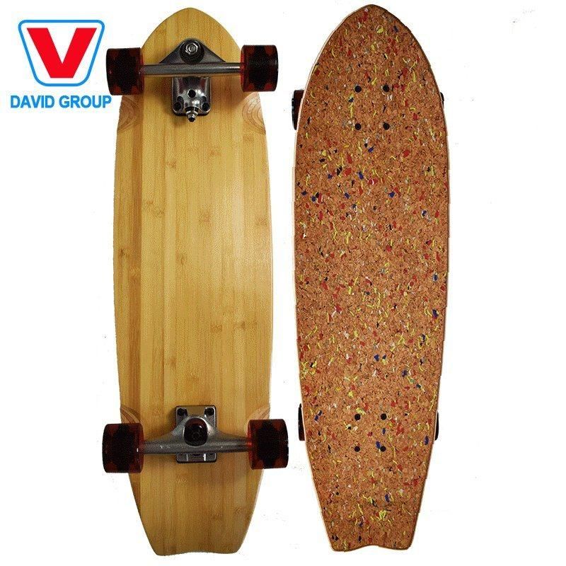 Costom Matte Roller Bamboo Wood Set Skateboard Super Cruiser