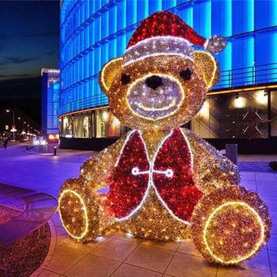 Premium Luxury Motif LED Light Teddy Bears for Christmas Decoration