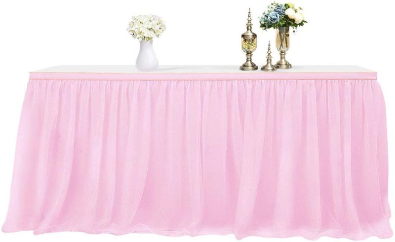 Tablecloth Pastel Backdrop Party Decoration Table Skirt - L183cm X H76cm