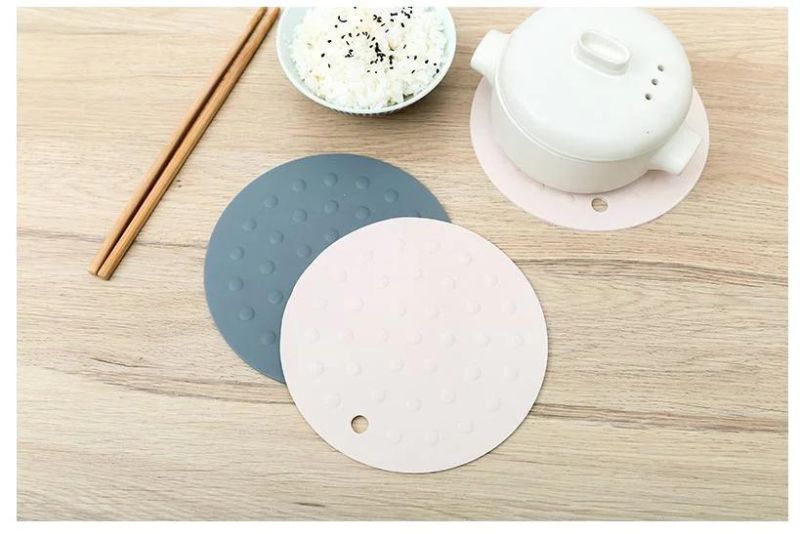 Placemats Silicone Place Mats for Kids Non-Slip Table Mats Hot Pot Holder Pads Non-Slip & Heat Resistant Kitchen Eat Mat