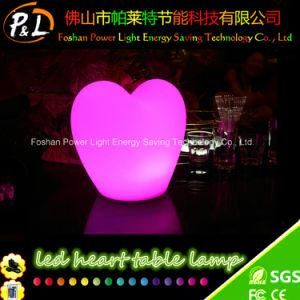 Rechargeable Battery Plastic Bright LED Heart Shape Lamp