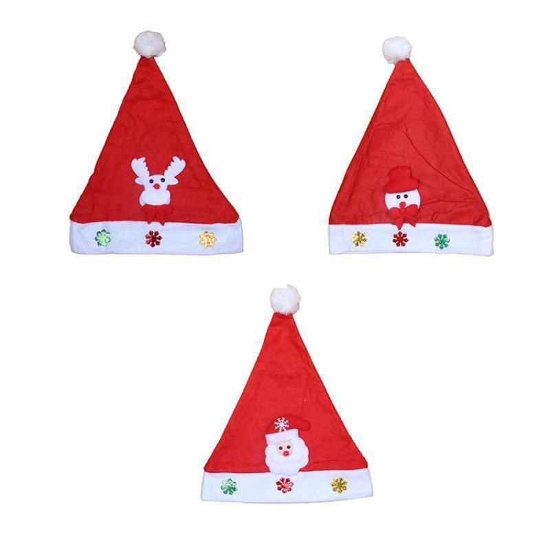 LED Baby Pet Dog Knitted Light Stocking Kids Santa up Adult Lovely Custom Tree Mini Cowboy Blue Musical Beanie Christmas Hat