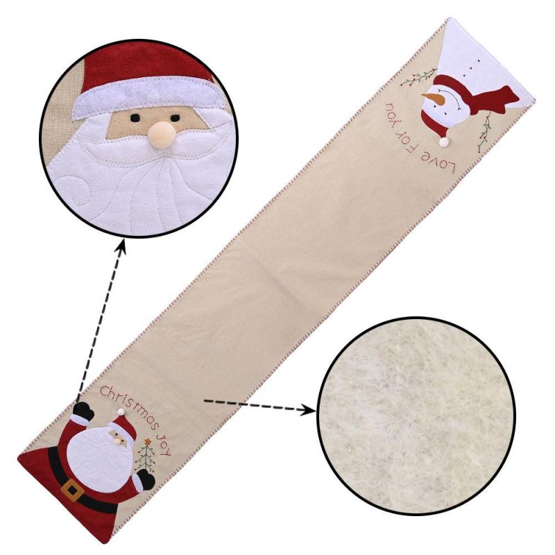 Christmas Gift Table Runner Merry Christmas Decor for Home Ornaments