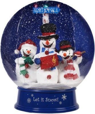 Children Blue Christmas Snow Globe Ball
