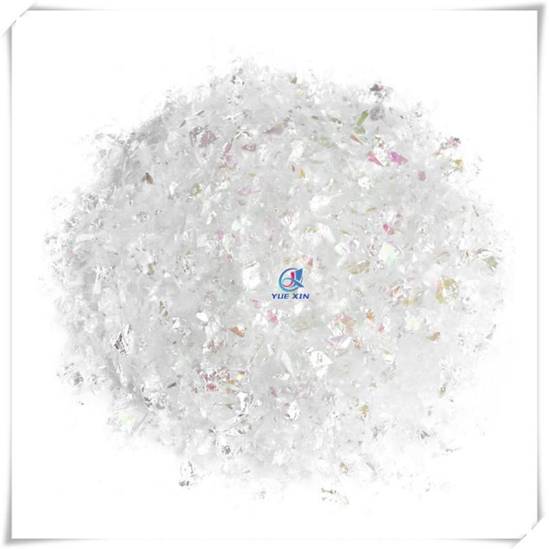 100g/Bag Snow White Iridescent Mylar Glitter Flakes