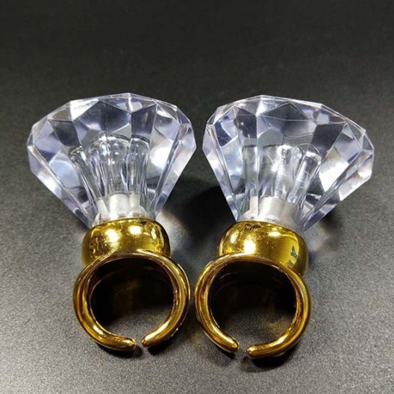 Party Supply Diamond Shape Flashing LED Finger Ring