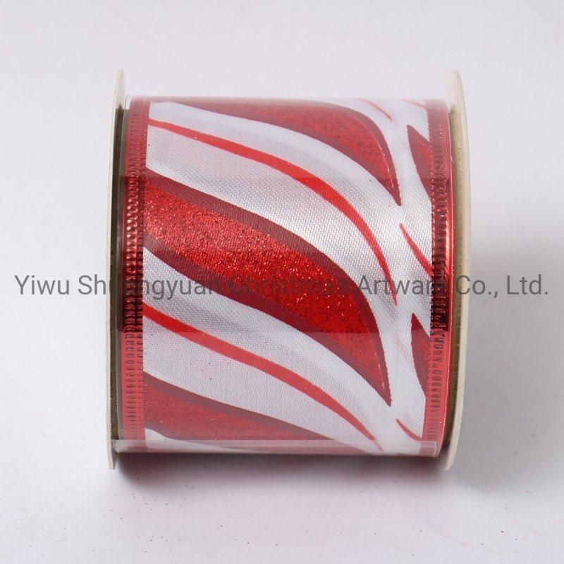 Christmas Ribbon Decor for Holiday Wedding Party Decoration Supplies Hook Ornament Craft Gifts