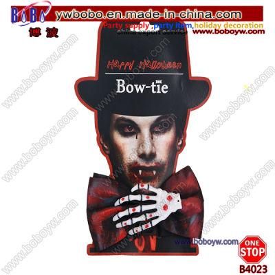 Yiwu Market Agent Headwear New Arrival Bloody Halloween Unique Ghost Bat Spider Bow Tie Adjustable Tie Wholesale Services (B4023)