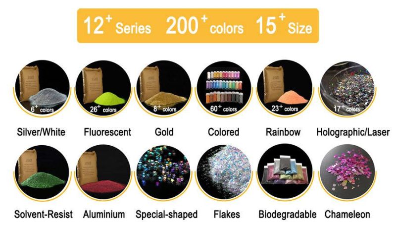 China Color Colorful Acrylic Art Nail Colors Glitter Powder