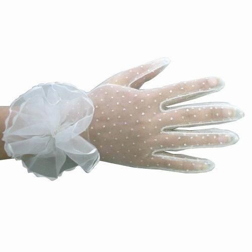 Fashion Women Lace Wedding Gloves (JYG-29309)