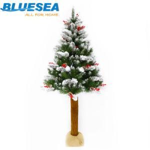 Simulation Falling Snow PVC Flocking Christmas Tree Christmas Decoration 180cm-210cm