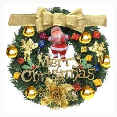 Professional Manufacture Popular Fashion Garland Decorated Christmas Wreath