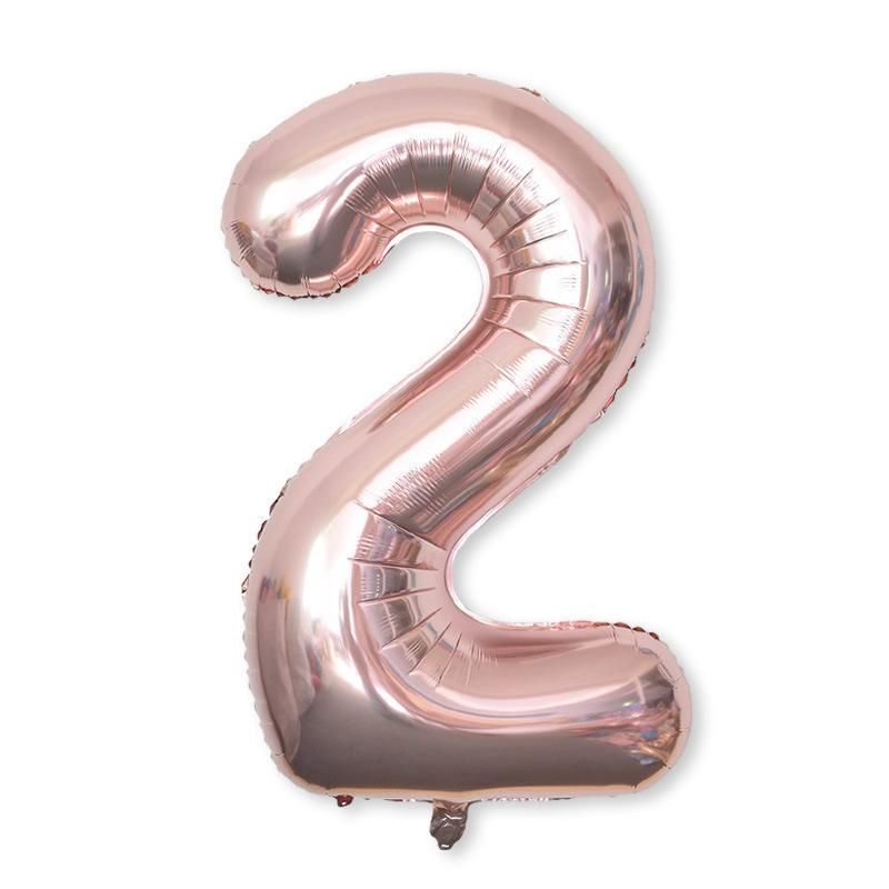 Golden Number Foil Balloon for Christmas Holidays Parties