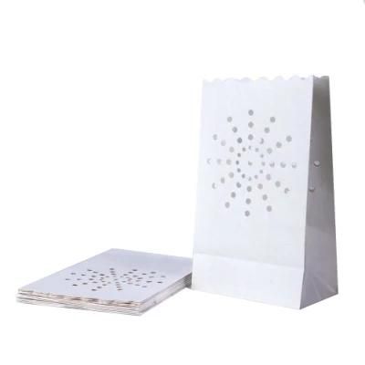 Fire-Retardant White Luminary Lantern Paper Candle Bags