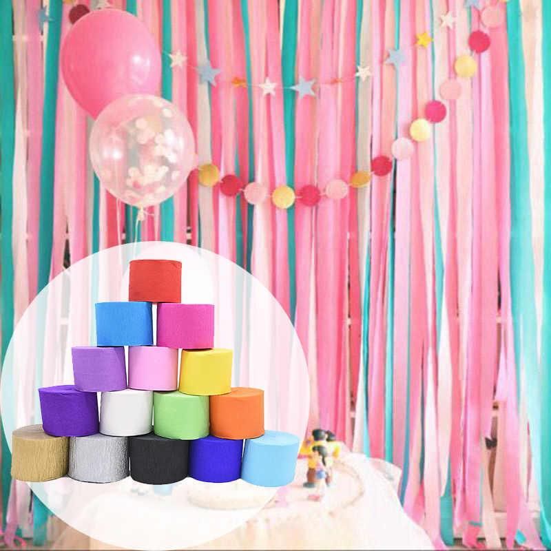 Hot Sale Birthday Party Wedding Festival Party Decorations Crepe Paper Streamer