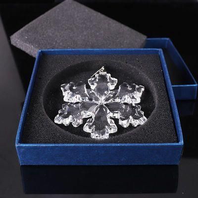 K9 Crystal Snowflake Pendant for Souvenir Gifts