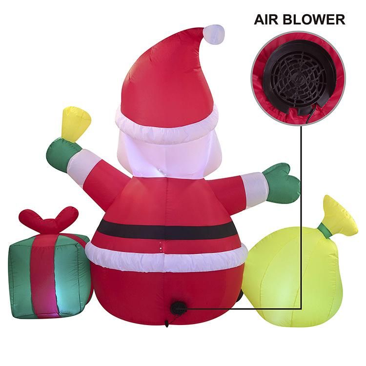 High Quality Christmas Santa Claus Inflatable with Light