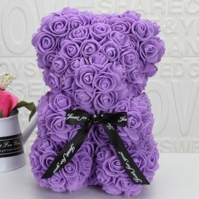Popular and Premium Wholesale Foam/PE Rose Bear for Valentines Day Gifts