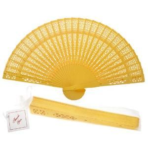 Colorful Sandalwood Fan, Wooden Folding Fan for Wedding, Bridal